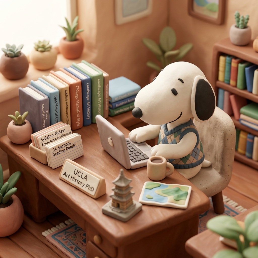 Generated Snoopy desk example